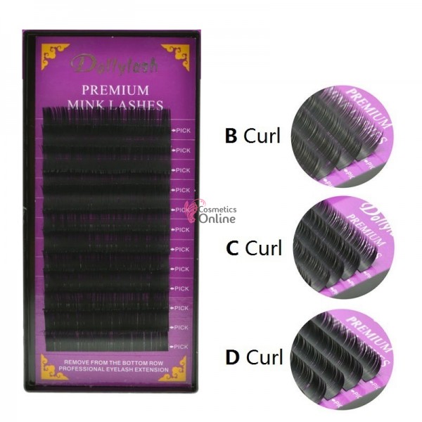 Gene false fir cu fir Dollylash Purple C/0.07 de  9mm